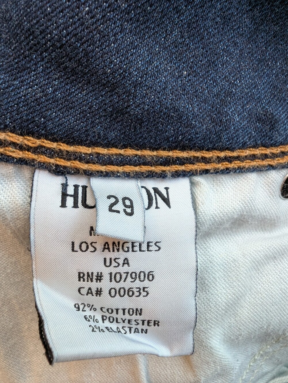 Hudson Jeans Beth Petite Baby Boot Cut Jeans Dark Wash Flap Pocket Y2k 29 - Picture 9 of 10